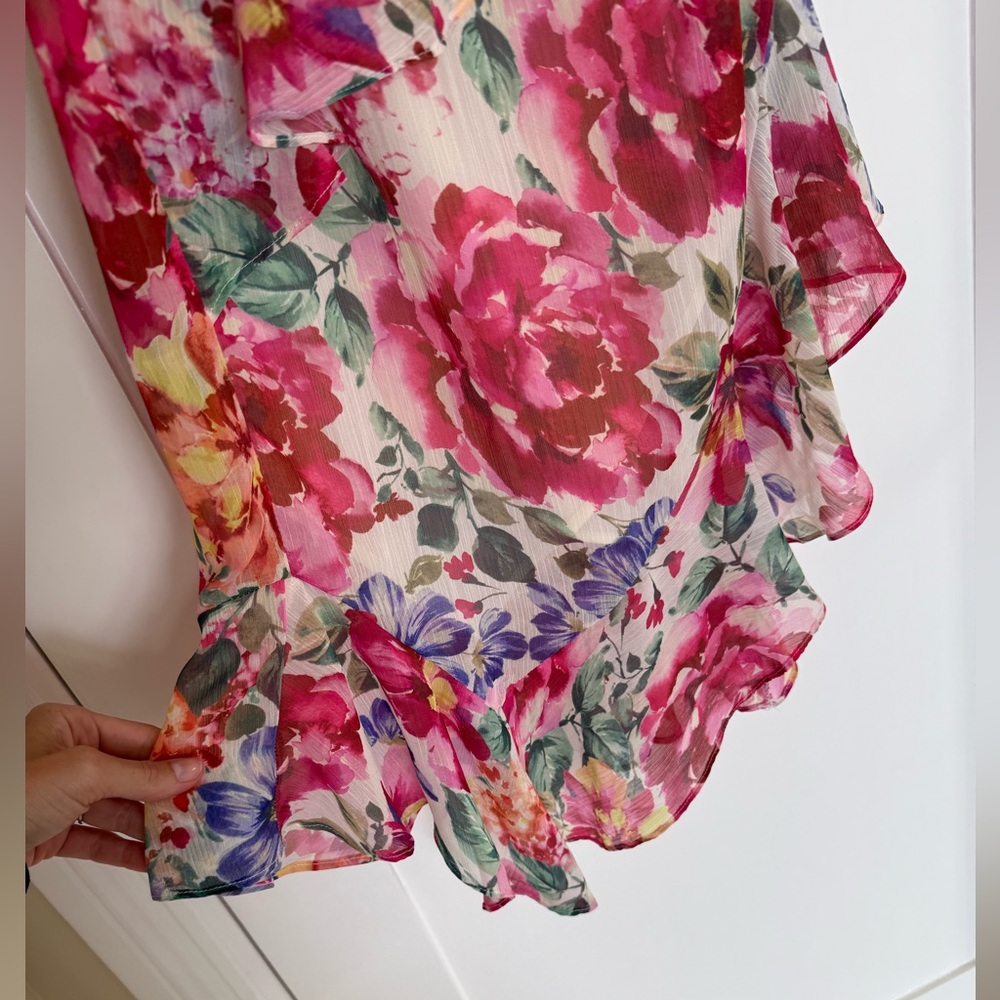 Vici, Garden Bliss Floral Tiered Midi Dress - Picture 10 of 14